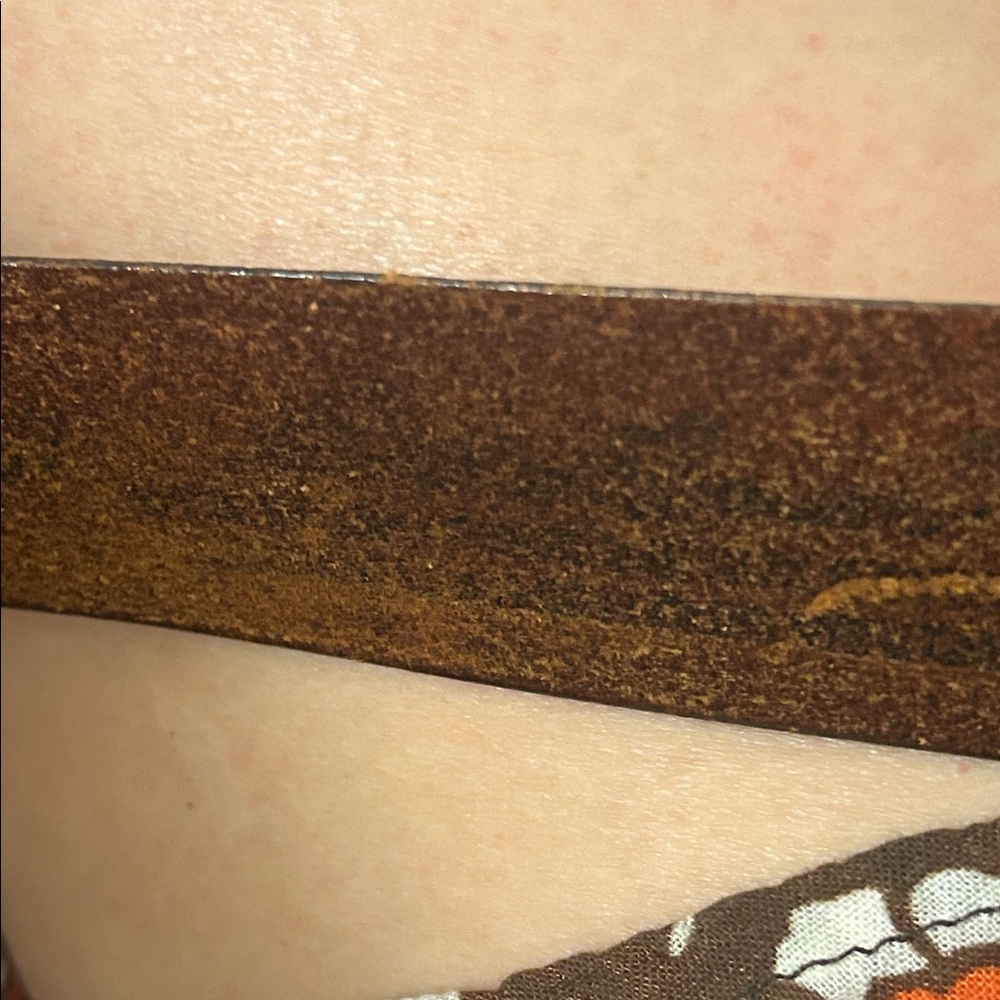 Eddie Bauer Brown Leather Men's Belt - Picture 5 of 6